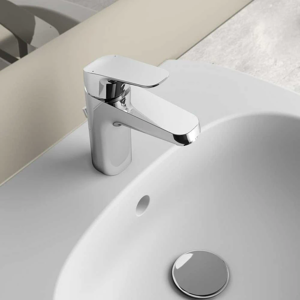 Ideal Standard „Ceraflex Grande“ kriauklės maišytuvas su iššokančiu dangčiu, chromuotas