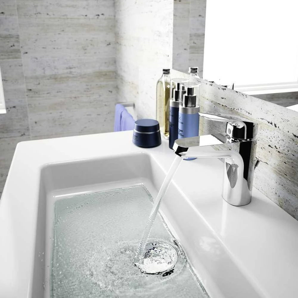 Ideal Standard „Ceraflex Grande“ kriauklės maišytuvas su iššokančiu dangčiu, chromuotas