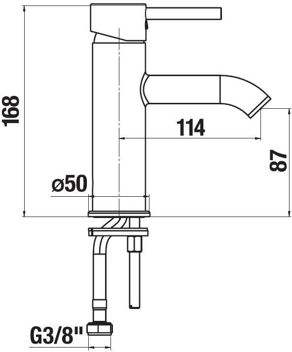 Praustuvo maišytuvas Jika Mio S H3112F10041101