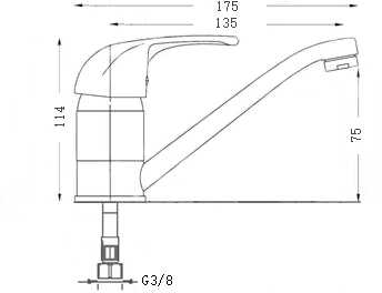 Thema Lux Maišytuvas praustuvui Sourcing BASIN TAP L-18610