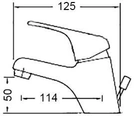 Thema_Lux Praustuvo maišytuvas L-1107