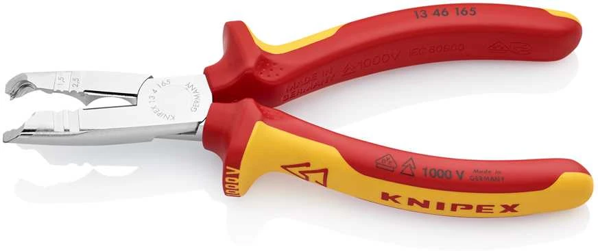 Kabelių nužievinimo replės D8-13mm + 1,5/2,5mm3 VDE, Knipex
