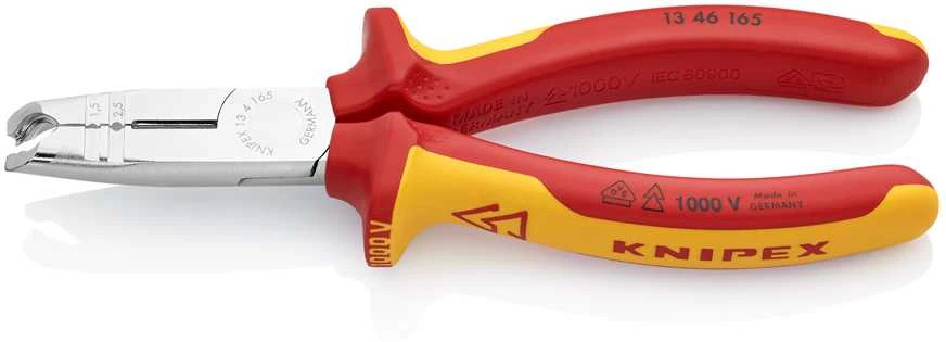 Kabelių nužievinimo replės D8-13mm + 1,5/2,5mm3 VDE, Knipex