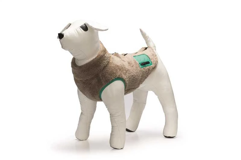 Beeztees Teddy šuns paltas, taupe, 28 cm