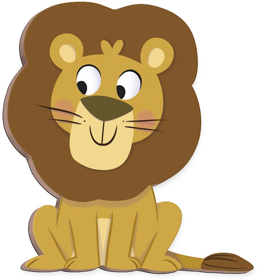 Magnetinė knyga - dėlionė Janod African Animals J05456