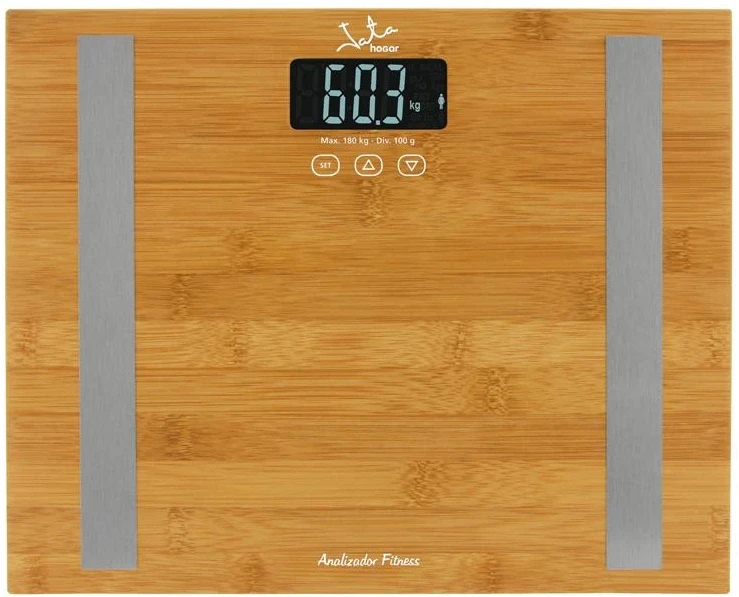 Bambukinės kūno sudėties svarstyklės Jata Bamboo, 180 kg