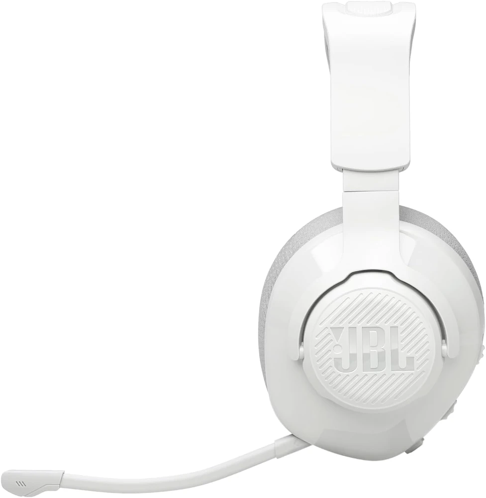 Belaidės ausinės JBL Quantum 360, baltos spalvos