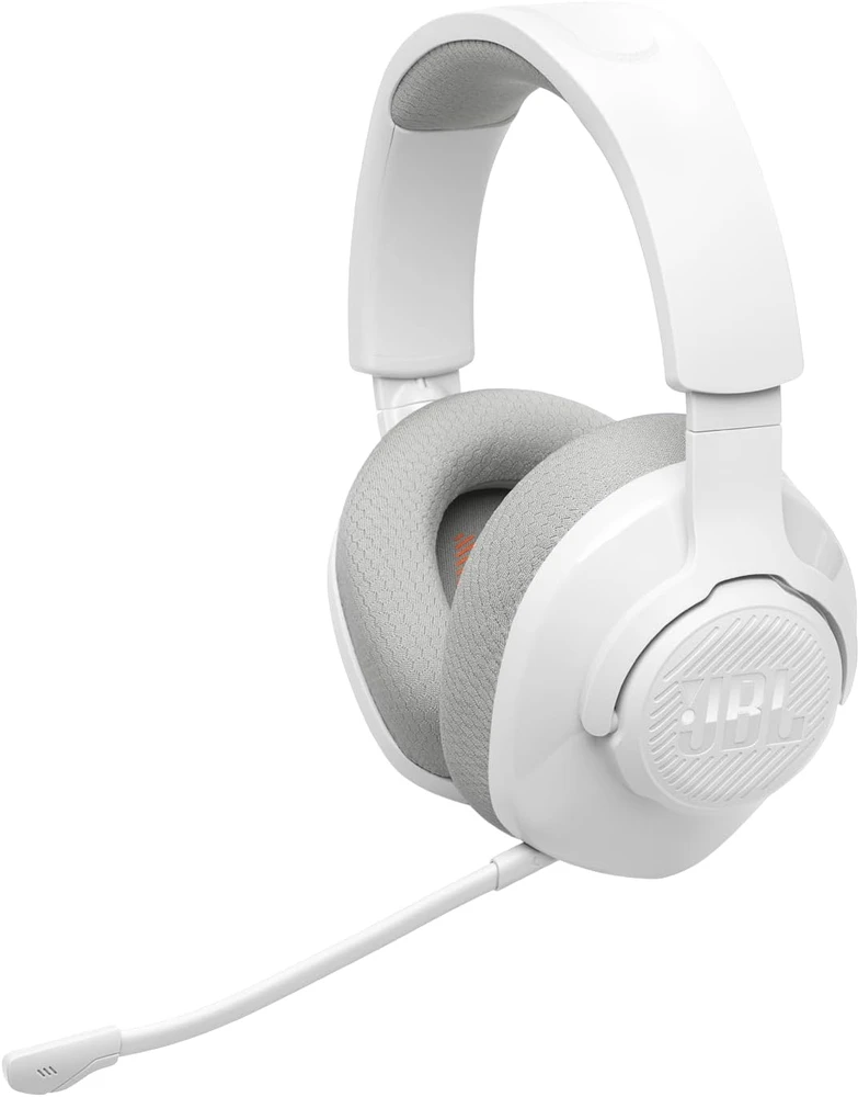 Belaidės ausinės JBL Quantum 360, baltos spalvos