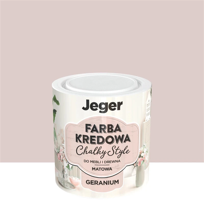 Jeger KRĀSA MĒBEĻU CHALK PAINT GERANIUM 0.5L