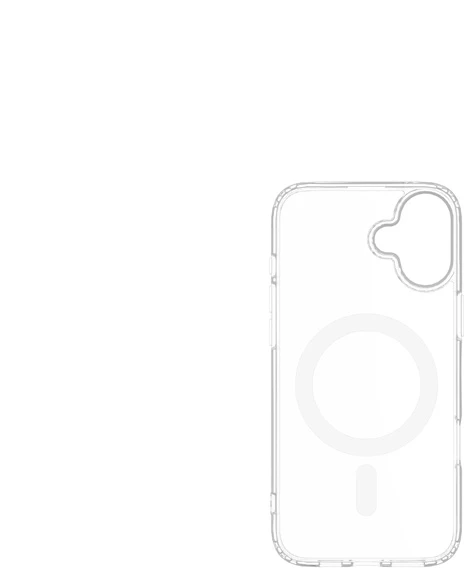 Dėklas „Just Must JM MAGSAFE CRYSTAL I“, skirtas „iPhone 16“, skaidrus