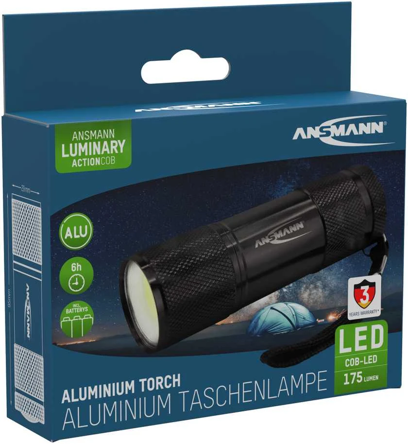Žibintuvėlis Emos Žibintuvėlis Ansmann LED Action COB LED 175 lm 3xAAA