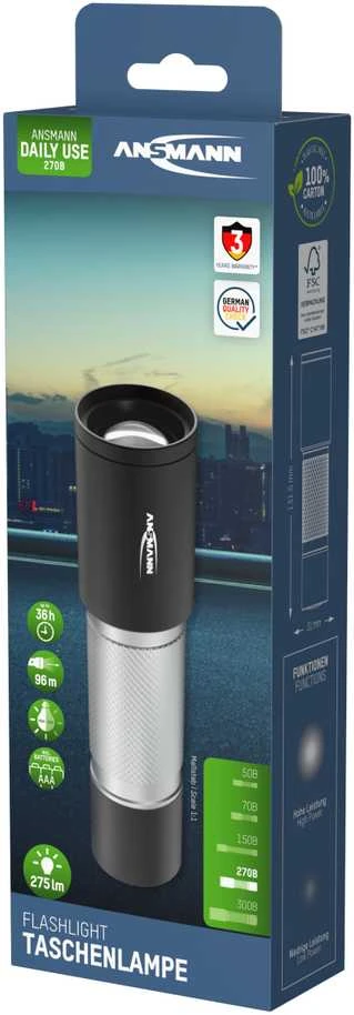 Ansmann LED žibintuvėlis kasdieniniam naudojimui 270B įsk. 3xAAA 1600-0429
