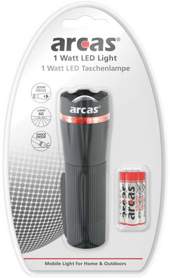 Arcas | Fakelas | LED | 1 W | 60 lm | Priartinimo funkcija