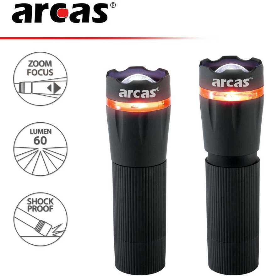Arcas | Fakelas | LED | 1 W | 60 lm | Priartinimo funkcija