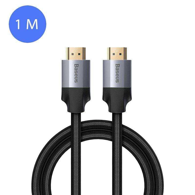 Kabelis HDMI-HDMI kištukai 1.0m (HDMI 2.0) juodas 4K 60Hz, BASEUS