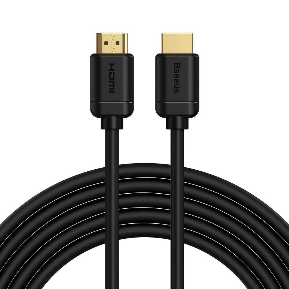 Baseus 2x HDMI 2.0 4K 60Hz kabelis 3D HDR 18Gbps 3m - Juodas