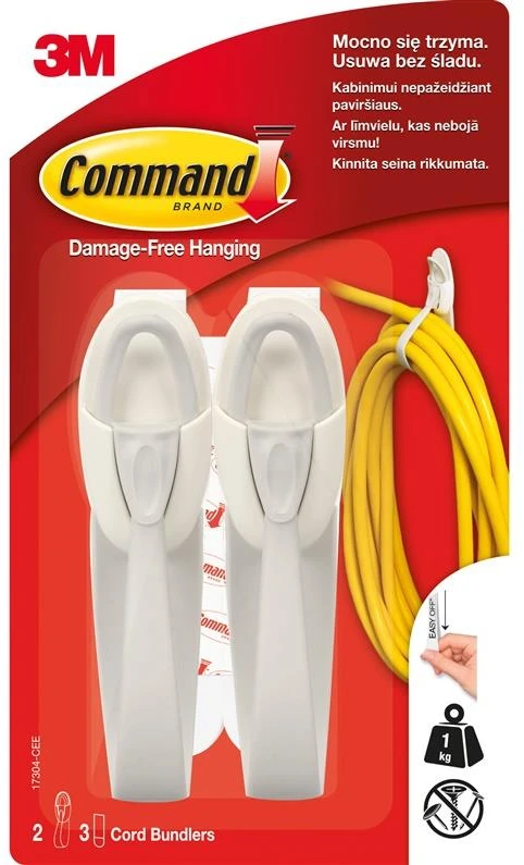 3M Laidų laikikliai „COMMAND“; 2 vnt.