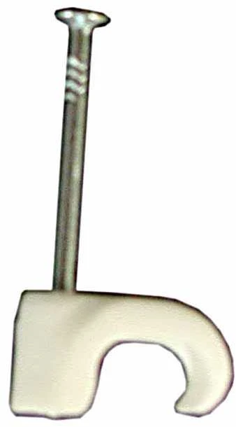 Kabelių laikiklis Baltplast, 4–6 mm, baltas, 25 vnt.