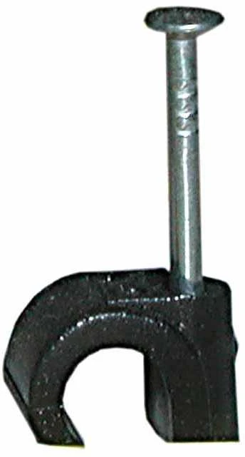 Laikiklis kabeliams Baltplast, 5 - 7 mm, juodos sp., 25 vnt.
