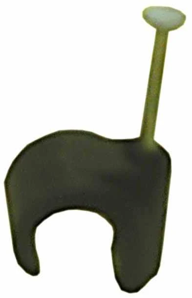 Laikiklis kabeliams „Baltplast“, 7–10 mm, juodas, 25 vnt.