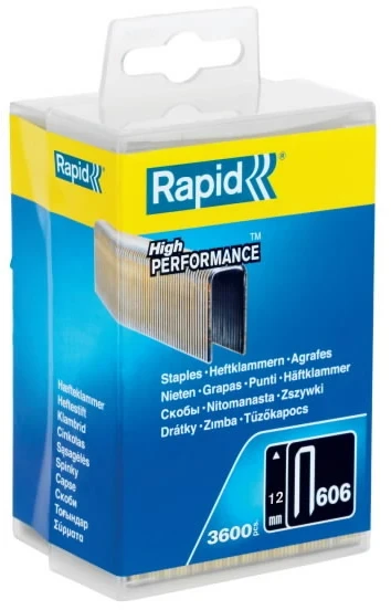 Kabės „Rapid“ 606/12, 3600 vnt. plast.p.