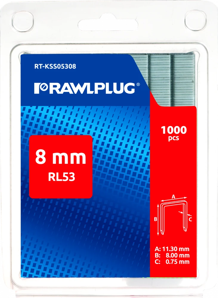 Segės Rawlplug RL53 8mm 1000 vnt.