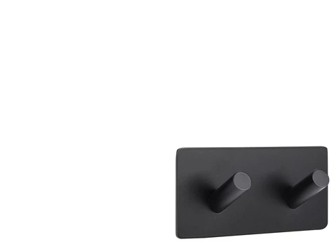 Kabliukas Domoletti Corfu, 900 mm x 32 mm x 45 mm, juoda