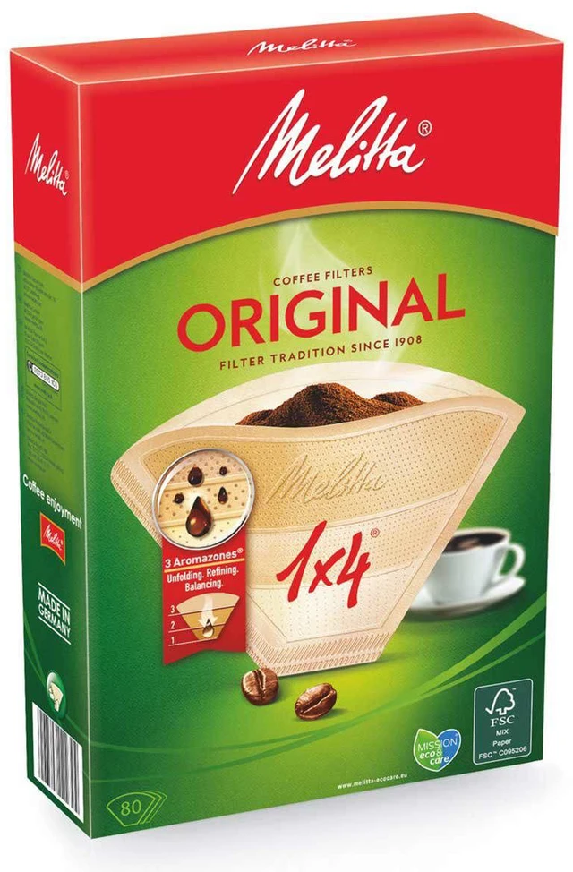 Kafijas automāta filtras Melitta Original 1x4, 80 gab.