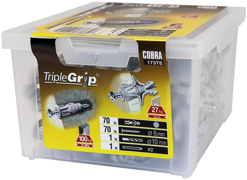 Cobra Įvarai GKP, 6 x 39 mm, plastikiniai, 70 vnt.