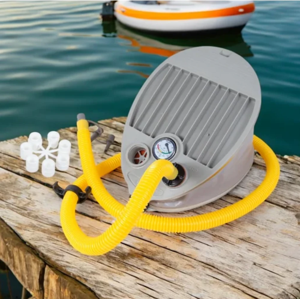 Kojinė oro pompa Bravo 8M su manometru – 6,5 L | valtims, čiužiniams, SUP lentoms