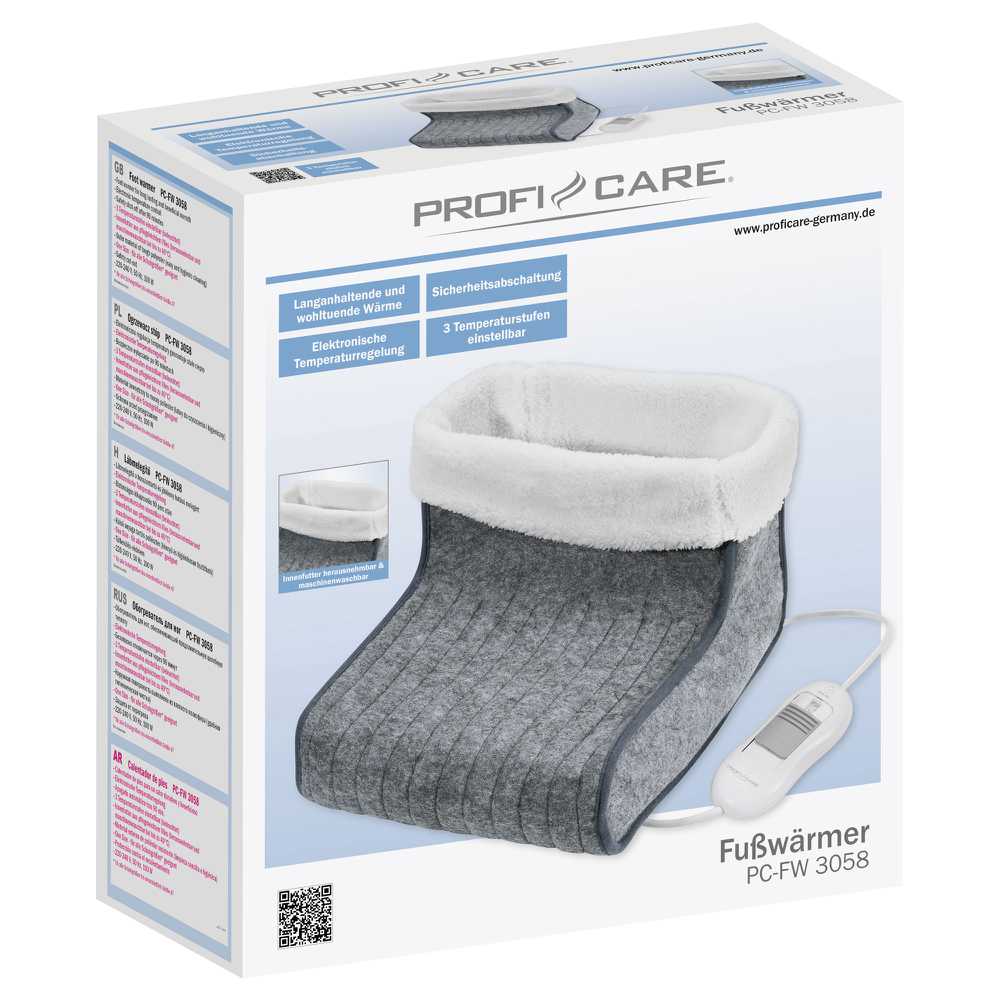 Kojų šildytuvas ProfiCare 330580, pilka, 30 cm x 35 cm PC-FW3058
