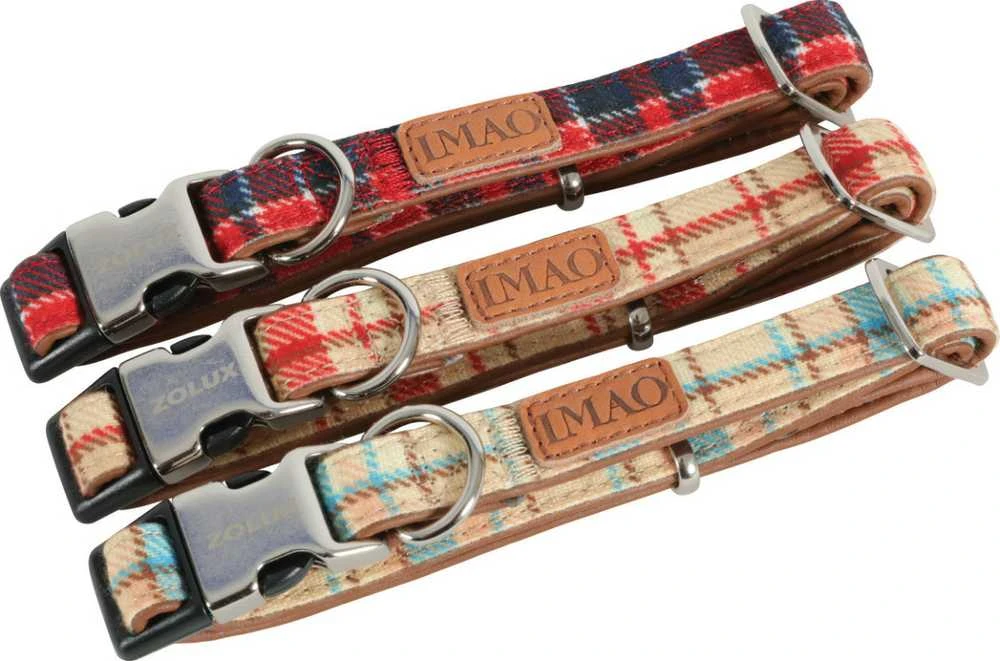 Antkaklis Zolux SCOTT, mėlyna/ruda, 1200 mm x 25 mm