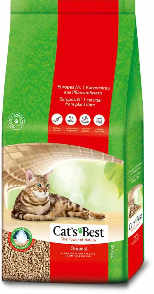 Cats Best OkoPlus Original Natūralus kraikas katėms 40L