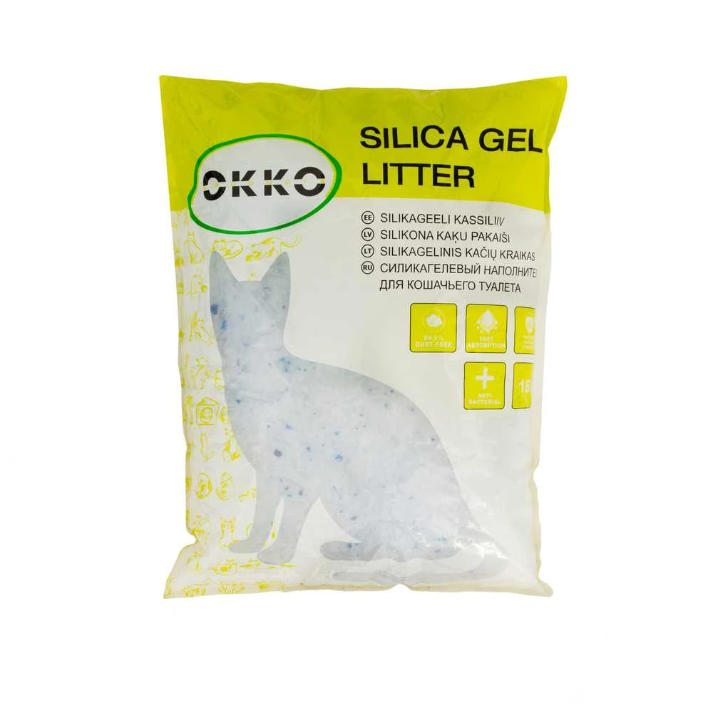 Okko Žalias Cell Kraikas dla kota Žalias Cell SILICA GEL CATLITTER 16L DA574