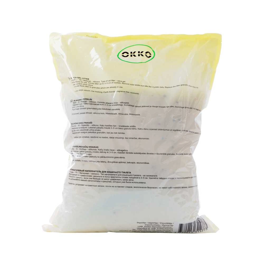 Okko Žalias Cell Kraikas dla kota Žalias Cell SILICA GEL CATLITTER 16L DA574