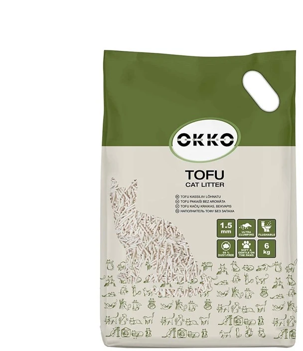 Okko Kraikas dla kota Cat Sand CAT LITTER TOFU ODORLESS 6KG