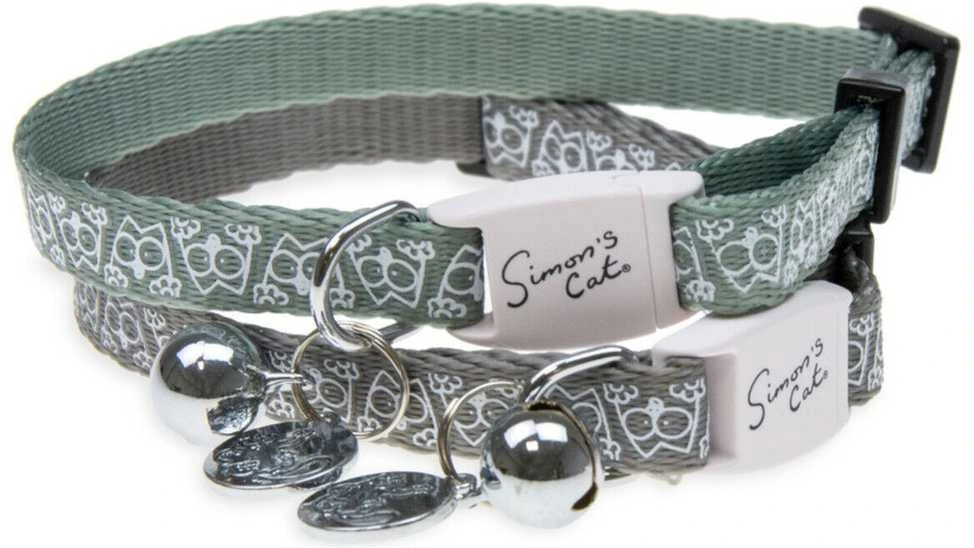 Kačių antkaklis Karlie Simon's Cat, 20-30cmx10mm, pilka