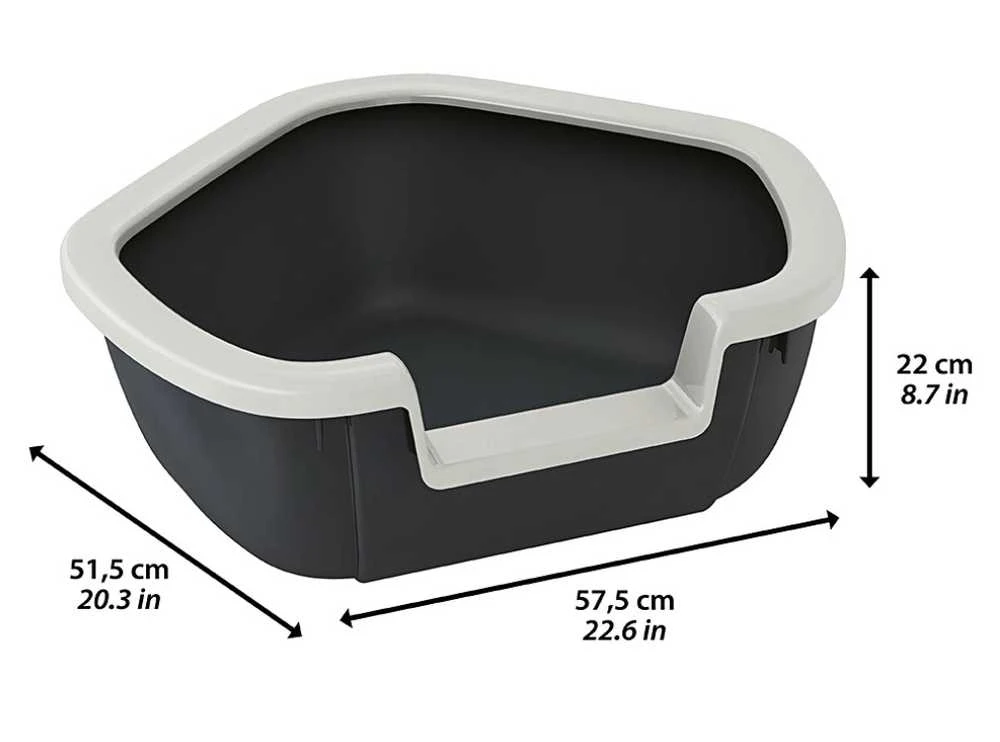 Kačių tualetas FERPLAST DAMA, 575×515×220 mm