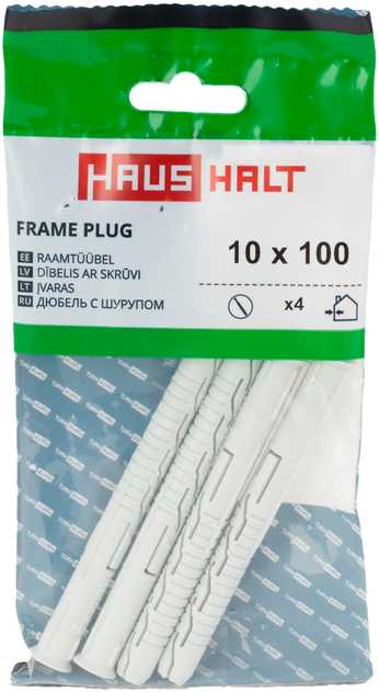 Universalūs kaiščiai HAUSHALT W-KPR, 10×100 mm, 4 vnt.