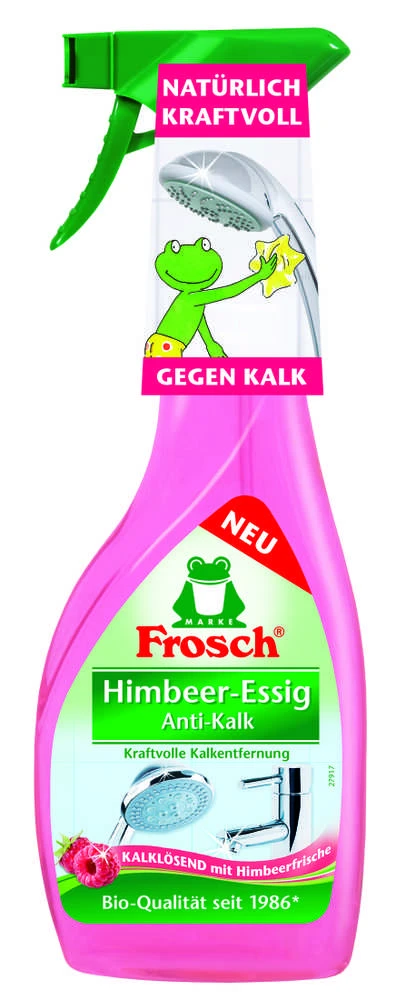 Kalkių valiklis FROSCH su aviečių actu, 500 ml