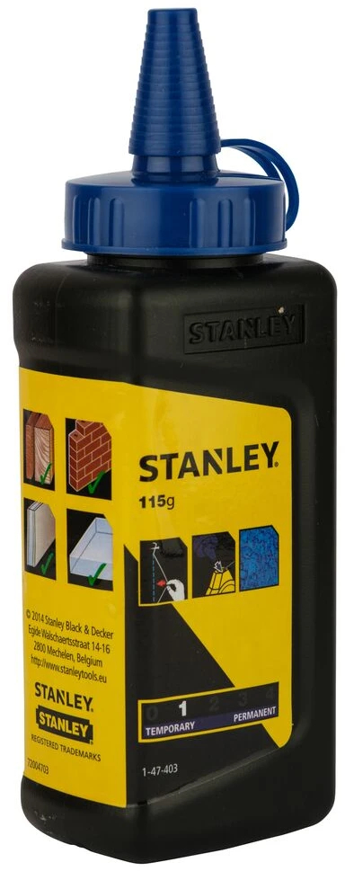 STANLEY SZNUR TRASERSKI POWERWINDER 30m + KREDA + POZIOMNICA SZNURKOWA