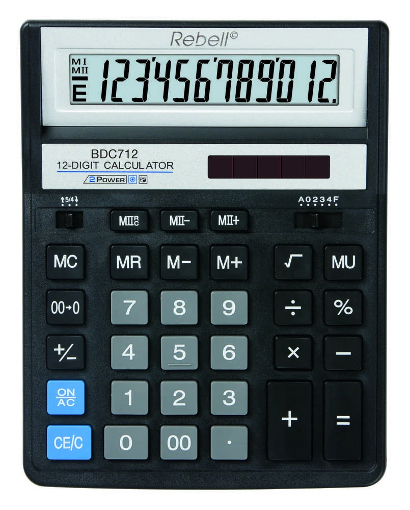 Skaičiuotuvas stalinis Rebell BDC712GL