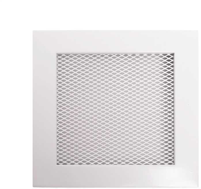 Židinio grotelės Hearth x 17 cm x 17 cm, plienas, balta sp.