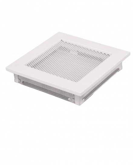 Židinio grotelės Hearth x 17 cm x 17 cm, plienas, balta sp.
