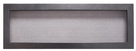 Židinio grotelės Hearth x 49 cm x 17 cm, plienas, sidabro sp./juoda sp.