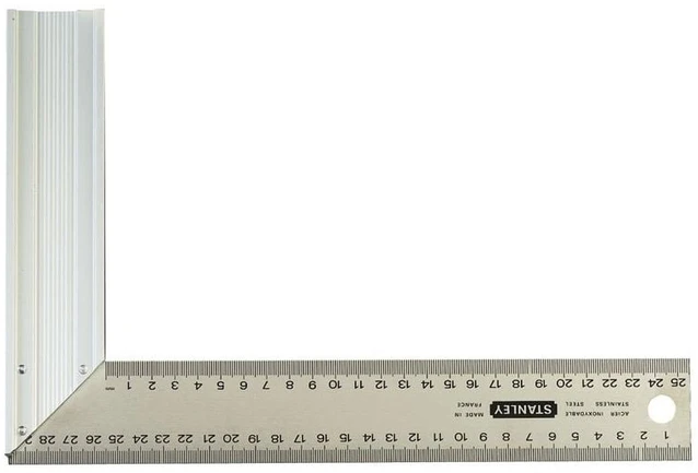 Kampinė liniuotė Stanley 1-45-687, 400 mm, nerūdijantysis plienas, 45 °
