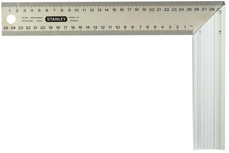 Kampinė liniuotė Stanley 1-45-687, 400 mm, nerūdijantysis plienas, 45 °