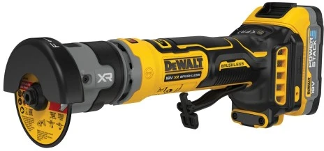 Kampinis šlifuoklis DeWalt DCG430E2T-QW; 18 V; 76 mm; 2x1,7 Ah akum.