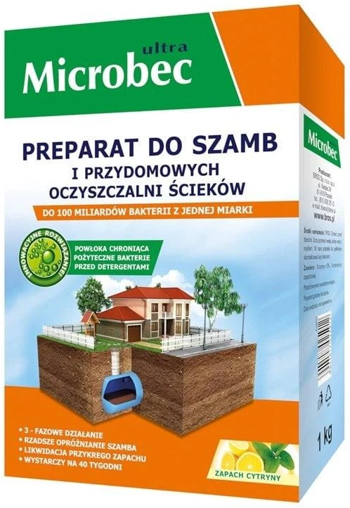 Priemonė nuotekų duobėms Bros, 1kg