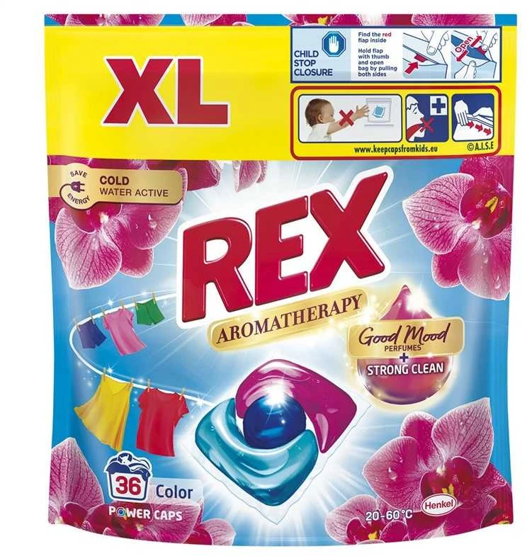 Skalbimo kapsulės Rex Macadamia Oil Colo, 36 vnt.